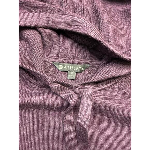 Athleta Verona Wool Blend Sweater Hoodie Size Small Retail $219 - Picture 9 of 10